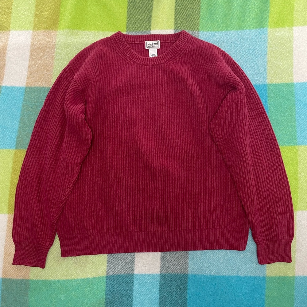 L.L. Bean Men's Crewneck Ribbed Sweater
